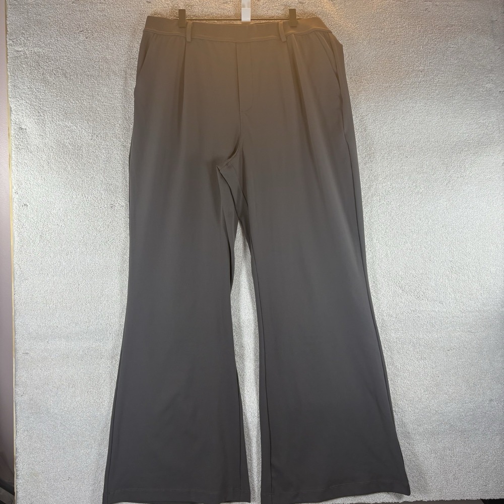 Halara HaloTek Air Dark Gray High Waist Pleated Pull On Pocket Pant XL Tall New!